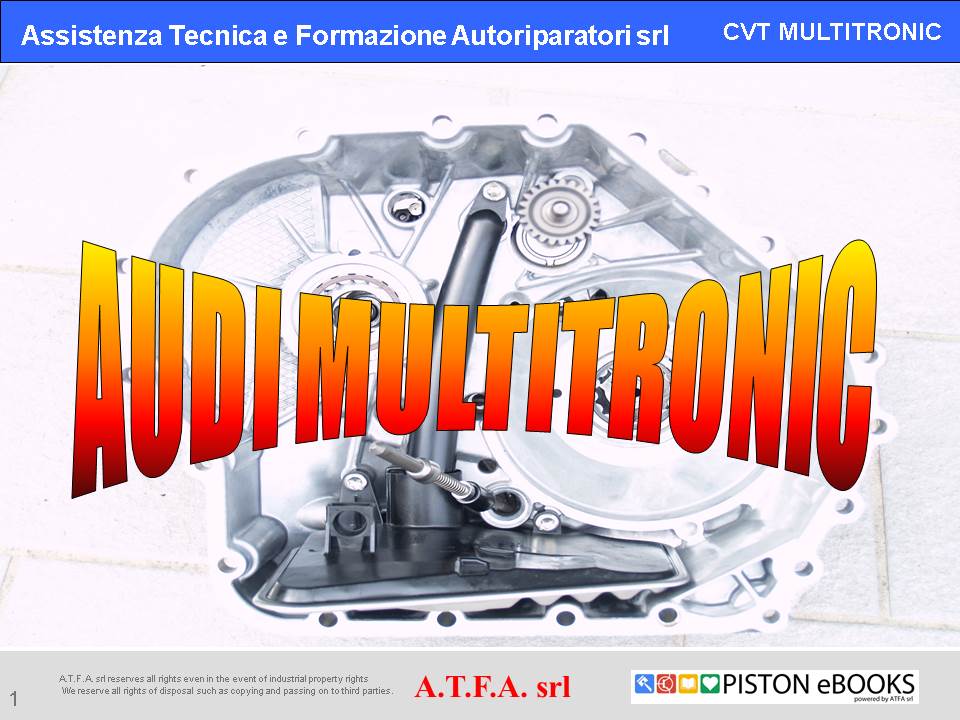 Funzionamento e Revisione Multitronic AUDI (AUDI CVT 01J)