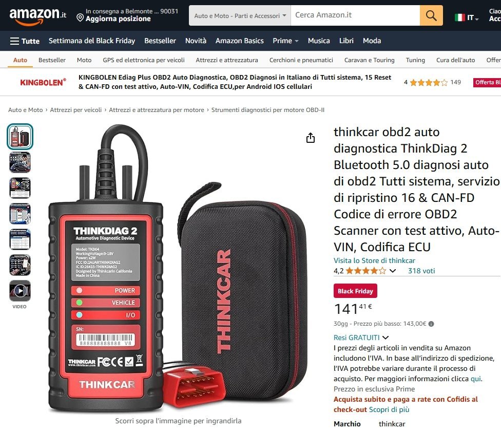 THINKDIAG+ - Diagnosi Auto - Diagnostica Remota - Database ...